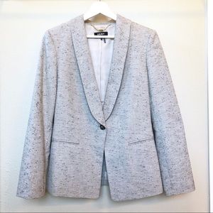🧥 EUC DKNY Gray Tweed Style Blazer Suit Jacket